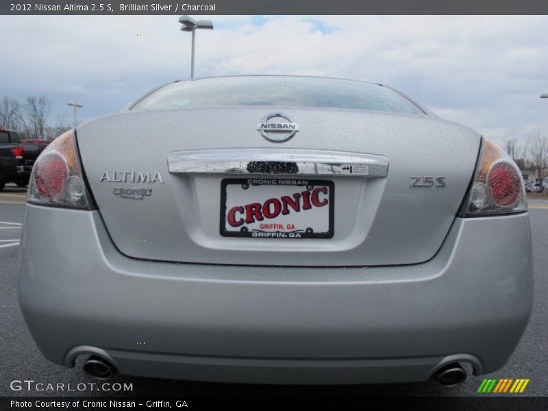 Brilliant Silver / Charcoal 2012 Nissan Altima 2.5 S