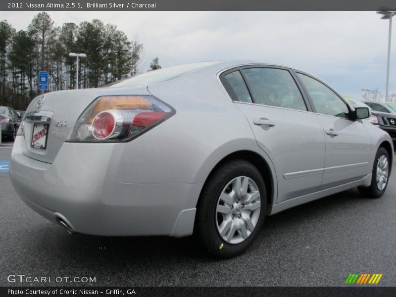 Brilliant Silver / Charcoal 2012 Nissan Altima 2.5 S