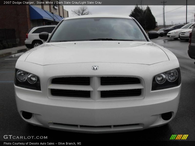 Stone White / Dark Slate Gray/Light Slate Gray 2007 Dodge Charger