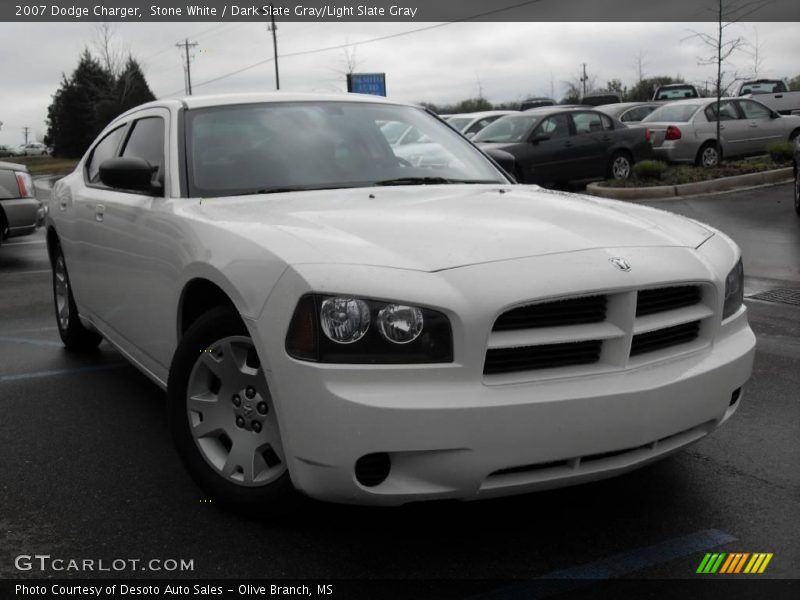 Stone White / Dark Slate Gray/Light Slate Gray 2007 Dodge Charger