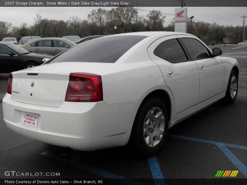 Stone White / Dark Slate Gray/Light Slate Gray 2007 Dodge Charger