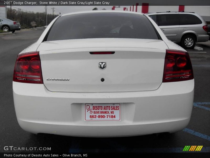 Stone White / Dark Slate Gray/Light Slate Gray 2007 Dodge Charger