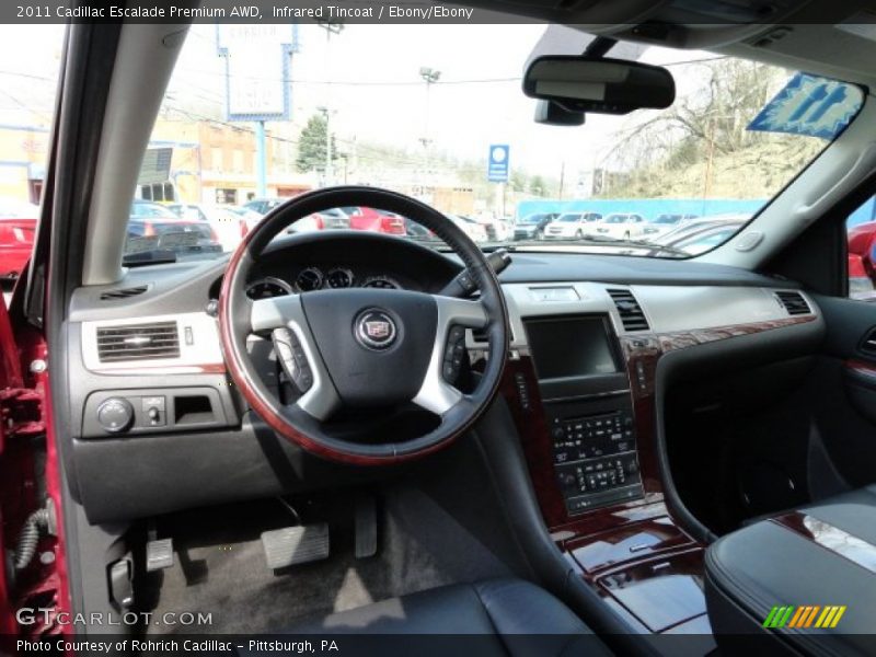 Infrared Tincoat / Ebony/Ebony 2011 Cadillac Escalade Premium AWD