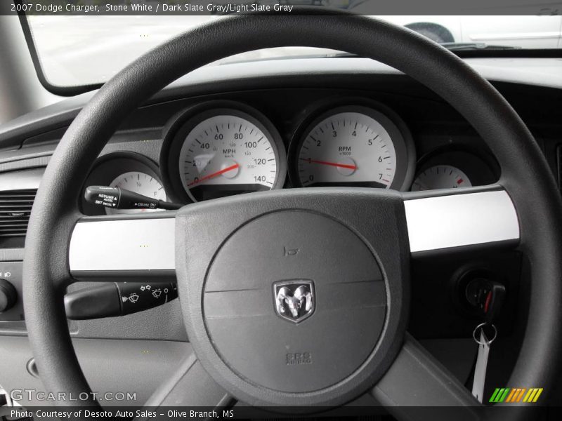 Stone White / Dark Slate Gray/Light Slate Gray 2007 Dodge Charger