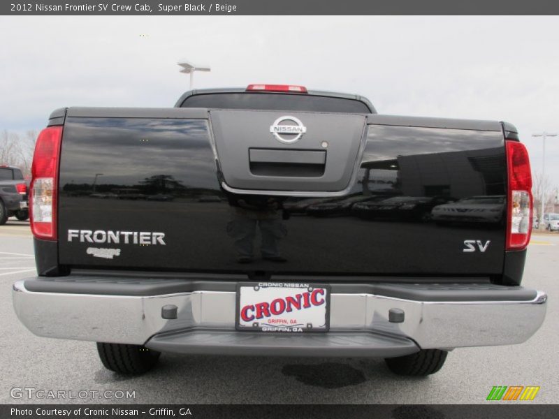 Super Black / Beige 2012 Nissan Frontier SV Crew Cab