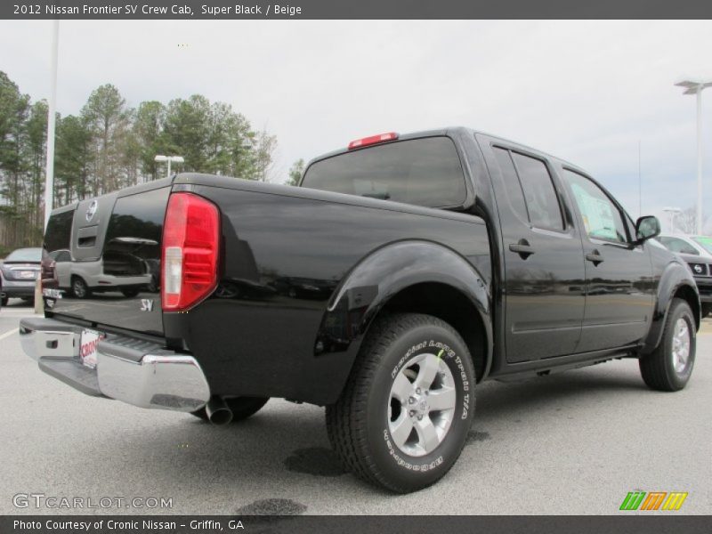 Super Black / Beige 2012 Nissan Frontier SV Crew Cab