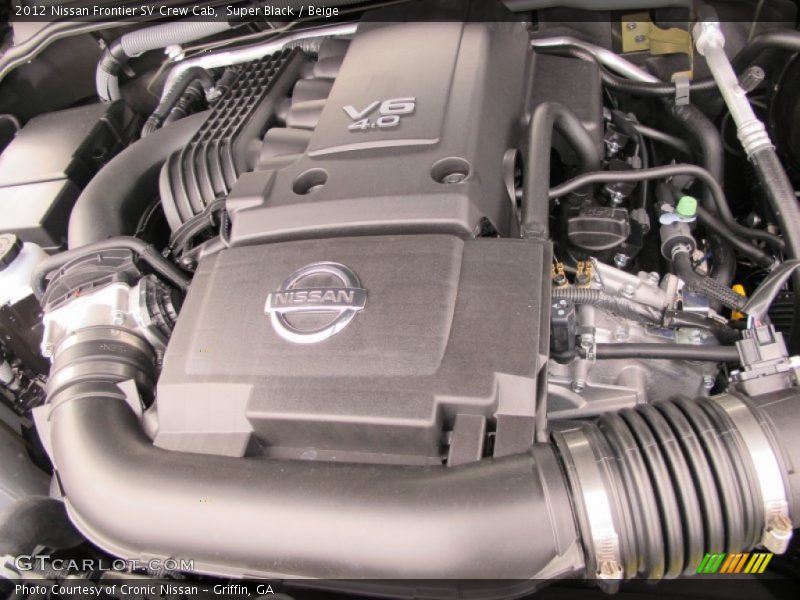 Super Black / Beige 2012 Nissan Frontier SV Crew Cab