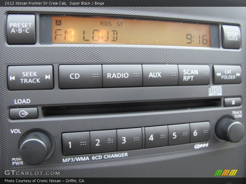 Super Black / Beige 2012 Nissan Frontier SV Crew Cab