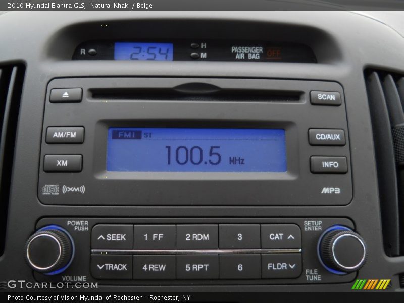 Natural Khaki / Beige 2010 Hyundai Elantra GLS