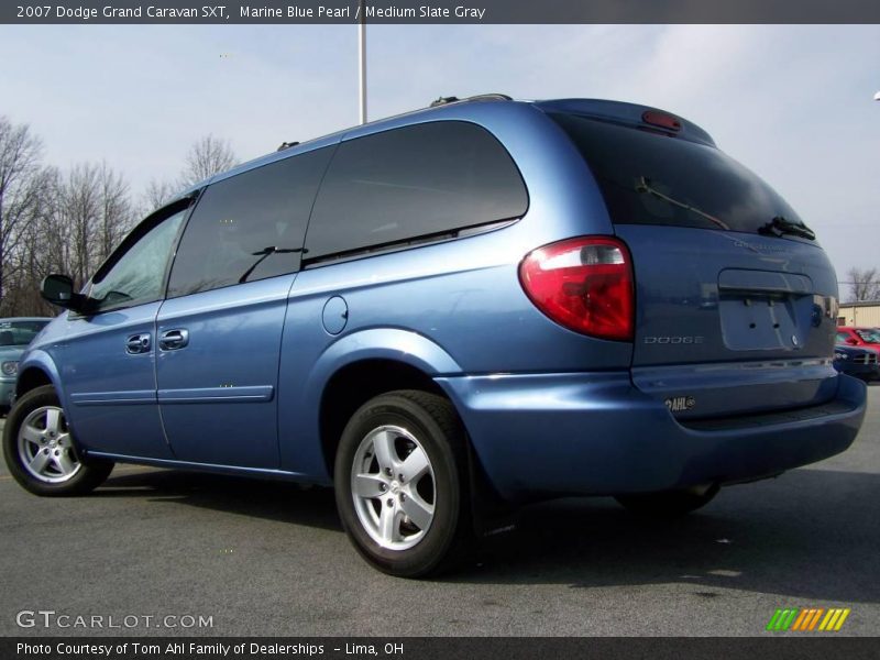 Marine Blue Pearl / Medium Slate Gray 2007 Dodge Grand Caravan SXT