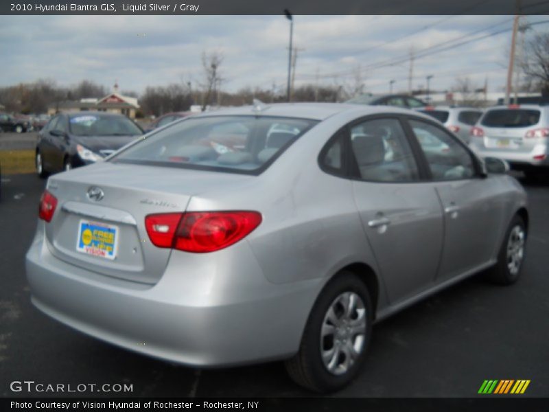 Liquid Silver / Gray 2010 Hyundai Elantra GLS