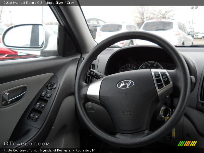Liquid Silver / Gray 2010 Hyundai Elantra GLS