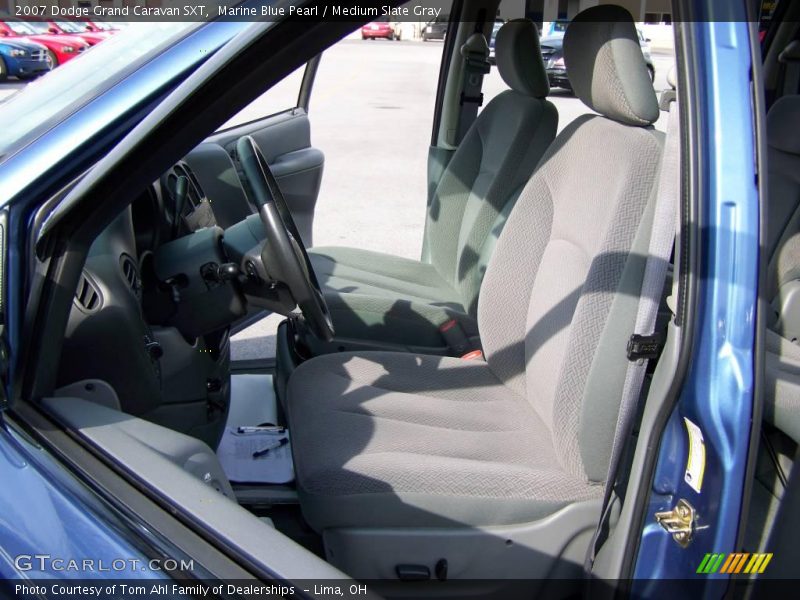 Marine Blue Pearl / Medium Slate Gray 2007 Dodge Grand Caravan SXT