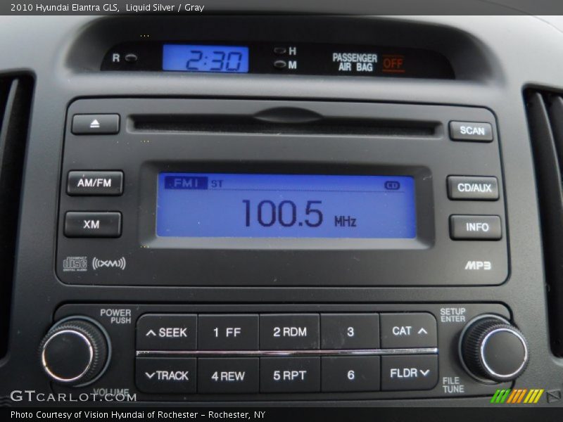 Liquid Silver / Gray 2010 Hyundai Elantra GLS