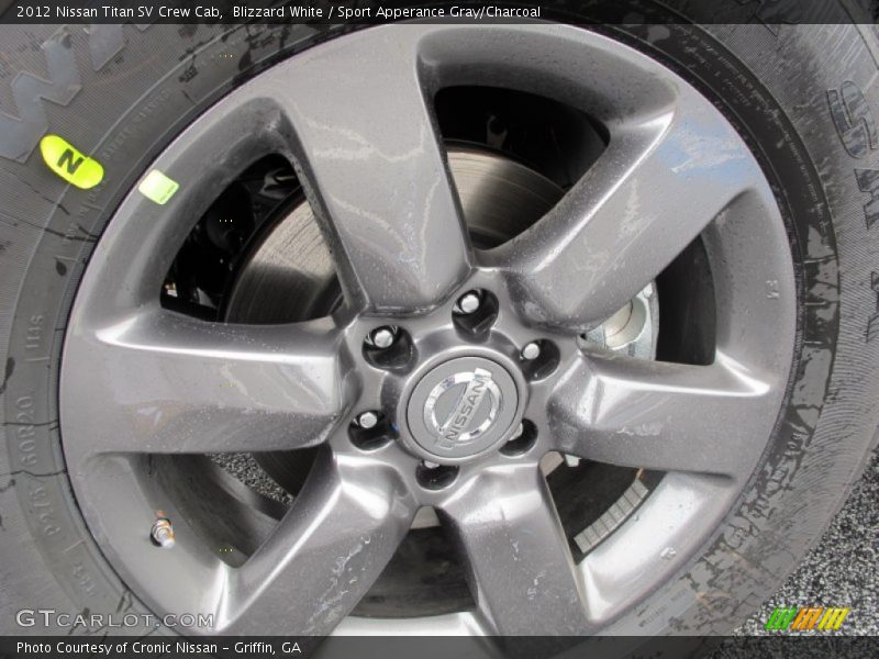 Blizzard White / Sport Apperance Gray/Charcoal 2012 Nissan Titan SV Crew Cab