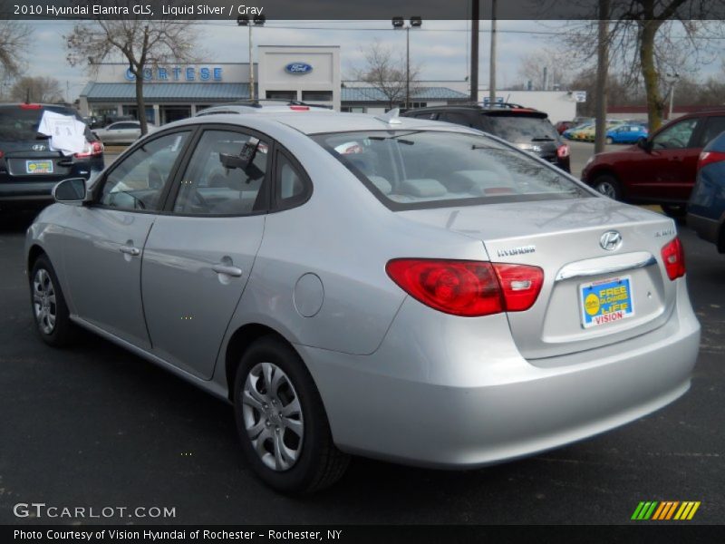 Liquid Silver / Gray 2010 Hyundai Elantra GLS