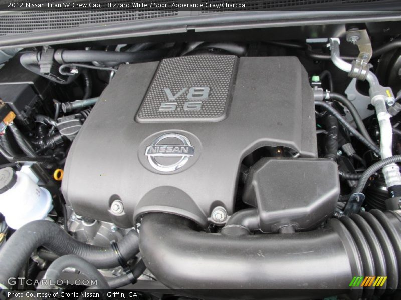 Blizzard White / Sport Apperance Gray/Charcoal 2012 Nissan Titan SV Crew Cab