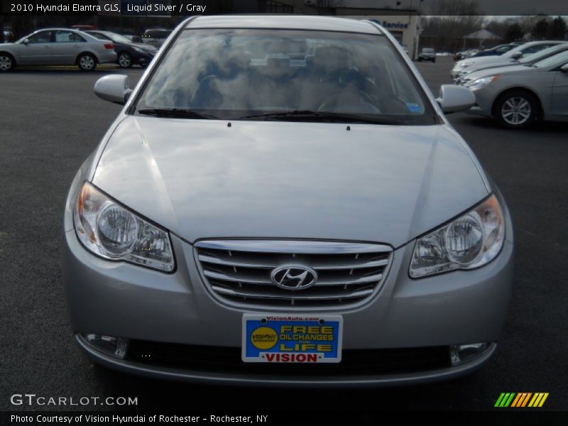 Liquid Silver / Gray 2010 Hyundai Elantra GLS