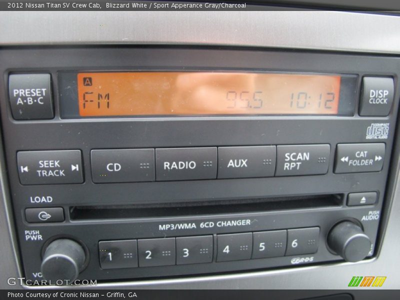 Blizzard White / Sport Apperance Gray/Charcoal 2012 Nissan Titan SV Crew Cab