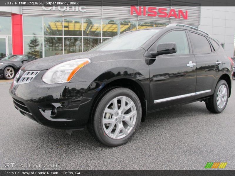 Super Black / Black 2012 Nissan Rogue SL