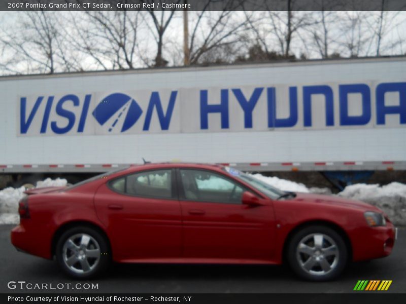 Crimson Red / Cashmere 2007 Pontiac Grand Prix GT Sedan