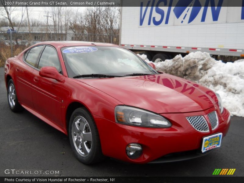 Crimson Red / Cashmere 2007 Pontiac Grand Prix GT Sedan
