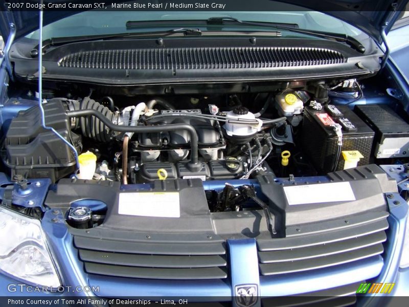 Marine Blue Pearl / Medium Slate Gray 2007 Dodge Grand Caravan SXT