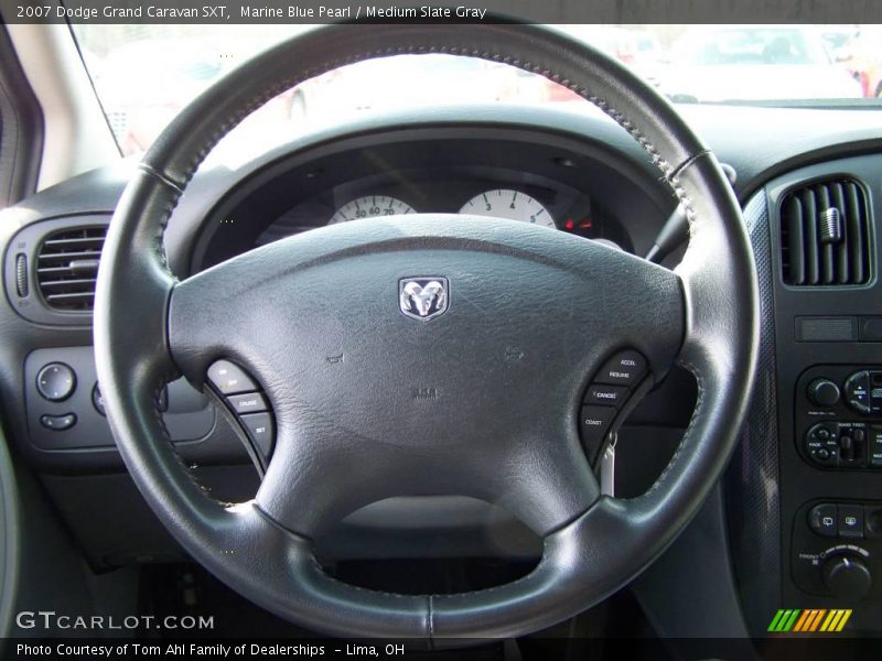 Marine Blue Pearl / Medium Slate Gray 2007 Dodge Grand Caravan SXT