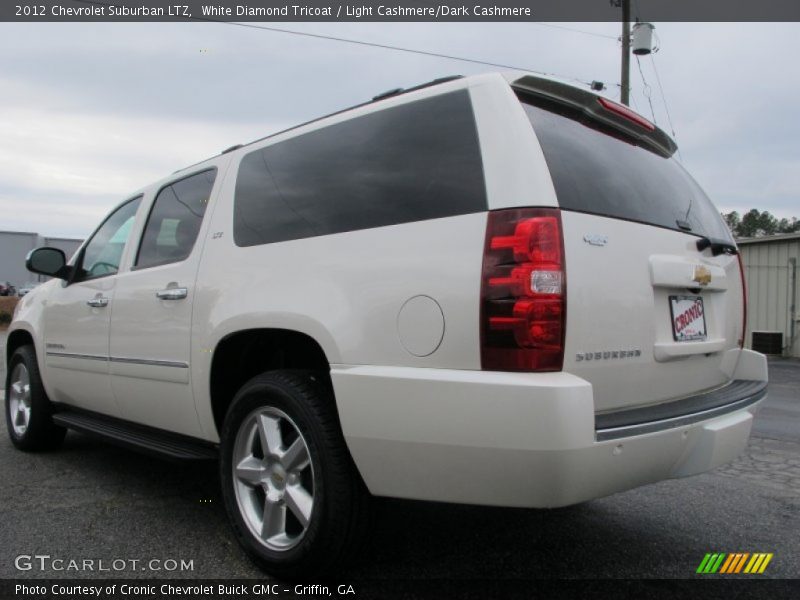 White Diamond Tricoat / Light Cashmere/Dark Cashmere 2012 Chevrolet Suburban LTZ