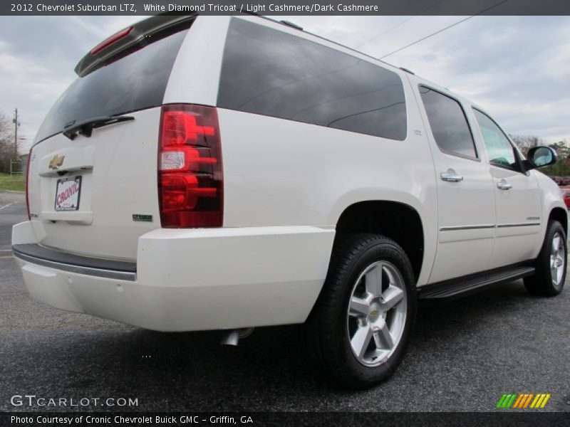 White Diamond Tricoat / Light Cashmere/Dark Cashmere 2012 Chevrolet Suburban LTZ
