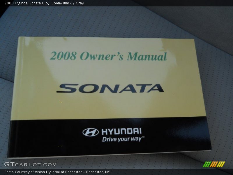 Ebony Black / Gray 2008 Hyundai Sonata GLS