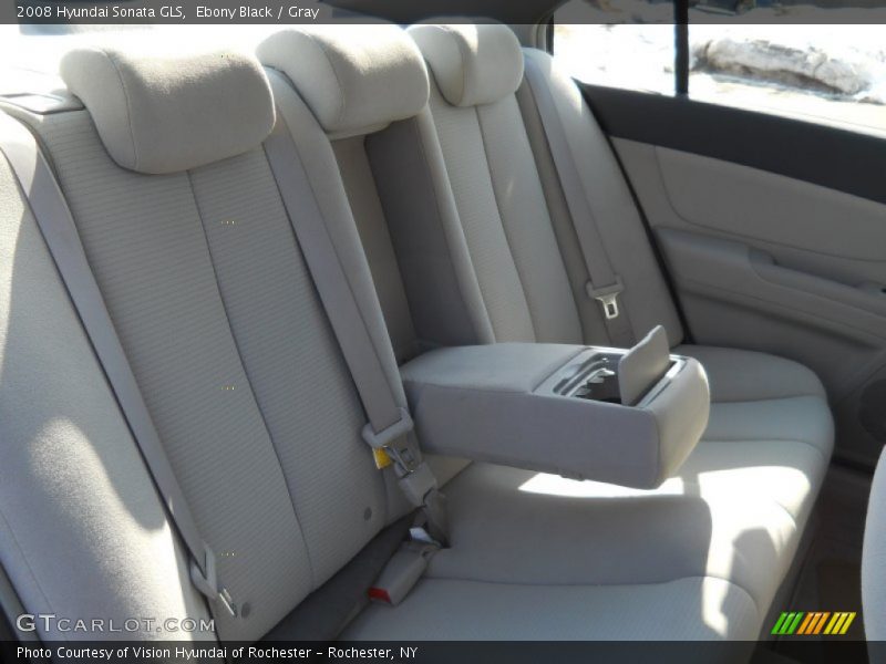 Ebony Black / Gray 2008 Hyundai Sonata GLS