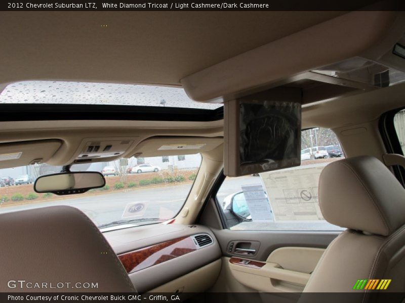 White Diamond Tricoat / Light Cashmere/Dark Cashmere 2012 Chevrolet Suburban LTZ