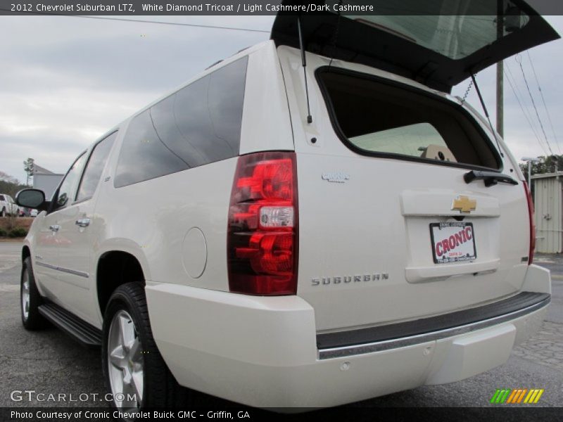 White Diamond Tricoat / Light Cashmere/Dark Cashmere 2012 Chevrolet Suburban LTZ