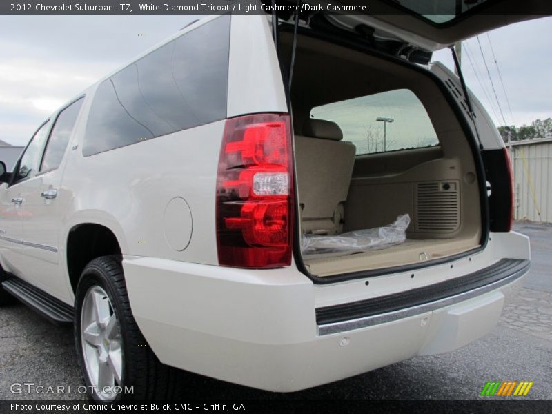 White Diamond Tricoat / Light Cashmere/Dark Cashmere 2012 Chevrolet Suburban LTZ
