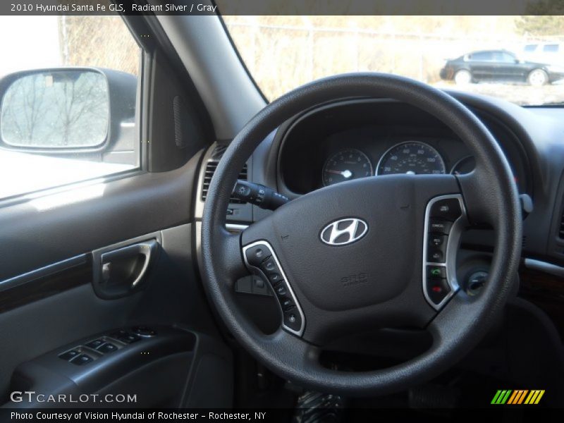 Radiant Silver / Gray 2010 Hyundai Santa Fe GLS