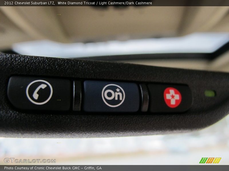 White Diamond Tricoat / Light Cashmere/Dark Cashmere 2012 Chevrolet Suburban LTZ