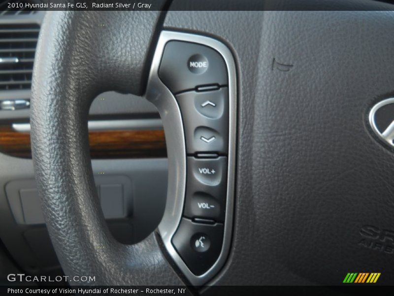 Radiant Silver / Gray 2010 Hyundai Santa Fe GLS