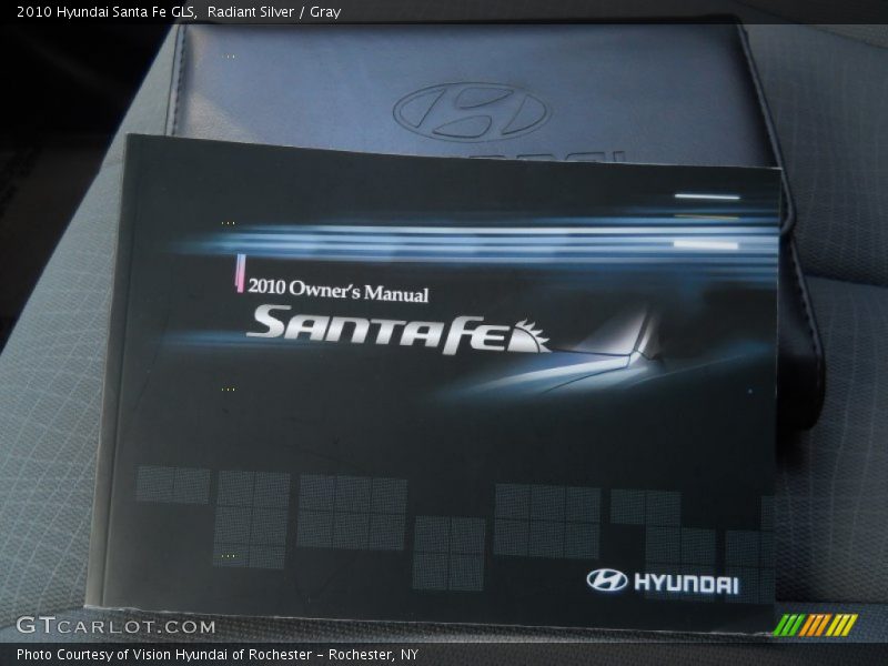 Radiant Silver / Gray 2010 Hyundai Santa Fe GLS
