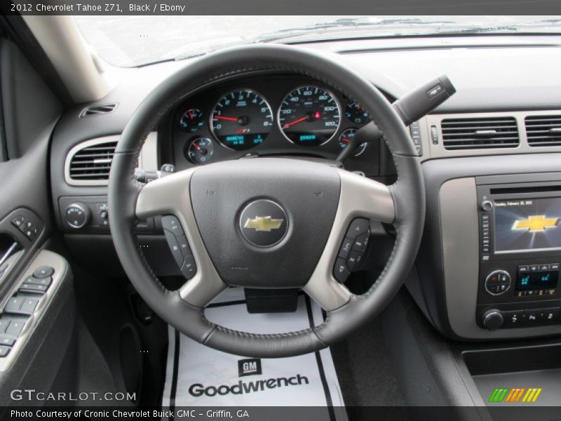 Black / Ebony 2012 Chevrolet Tahoe Z71