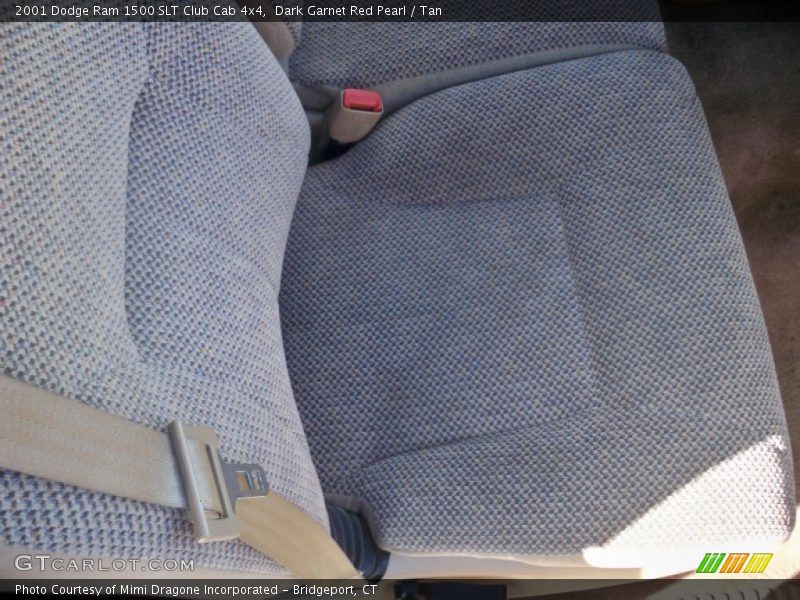 Dark Garnet Red Pearl / Tan 2001 Dodge Ram 1500 SLT Club Cab 4x4