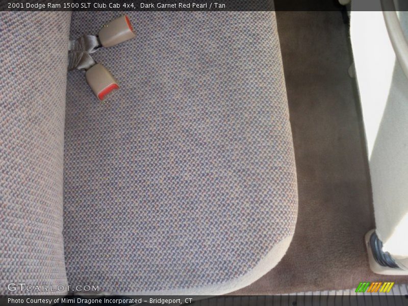 Dark Garnet Red Pearl / Tan 2001 Dodge Ram 1500 SLT Club Cab 4x4