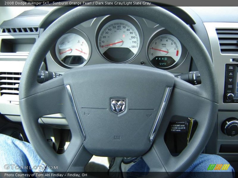 Sunburst Orange Pearl / Dark Slate Gray/Light Slate Gray 2008 Dodge Avenger SXT