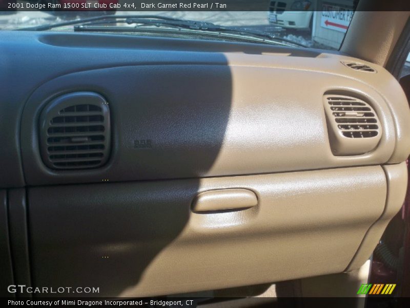 Dark Garnet Red Pearl / Tan 2001 Dodge Ram 1500 SLT Club Cab 4x4