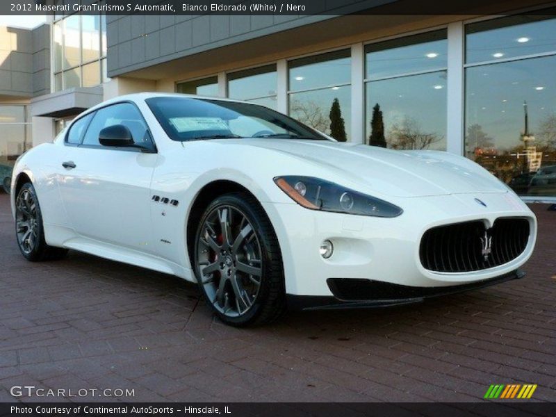 Bianco Eldorado (White) / Nero 2012 Maserati GranTurismo S Automatic