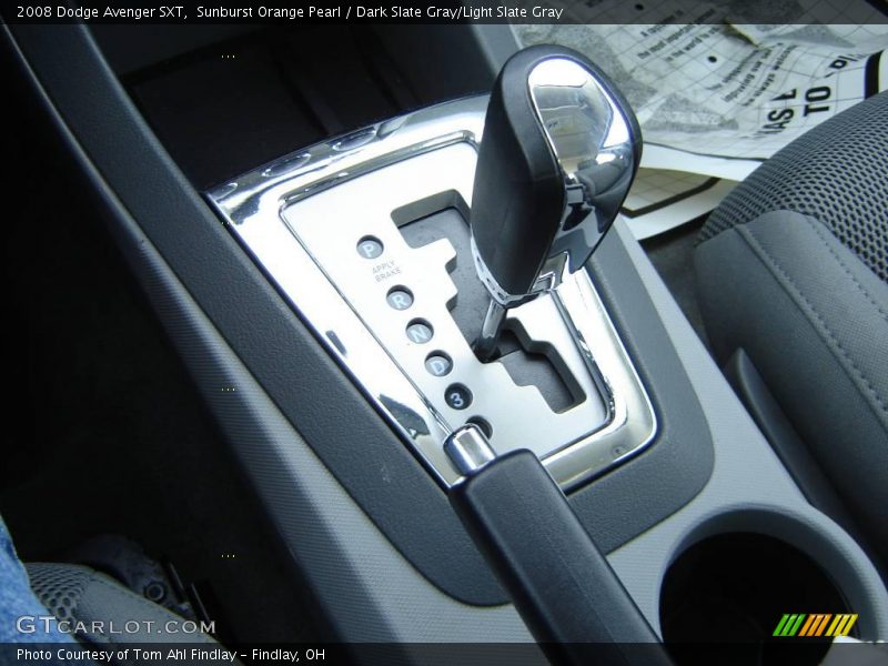 Sunburst Orange Pearl / Dark Slate Gray/Light Slate Gray 2008 Dodge Avenger SXT