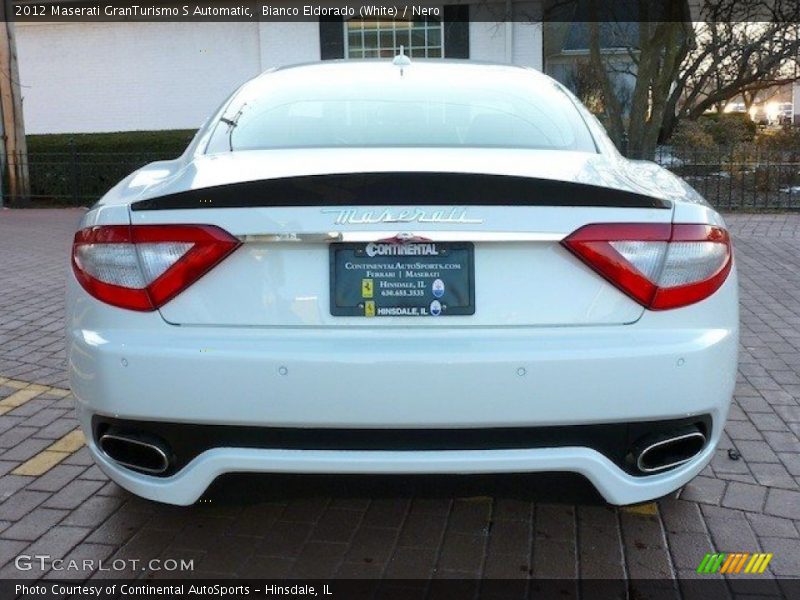 Bianco Eldorado (White) / Nero 2012 Maserati GranTurismo S Automatic