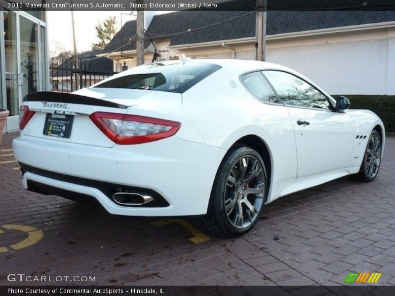 Bianco Eldorado (White) / Nero 2012 Maserati GranTurismo S Automatic