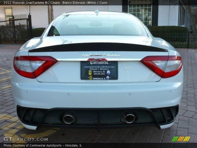Bianco Eldorado (White) / Cuoio 2012 Maserati GranTurismo MC Coupe