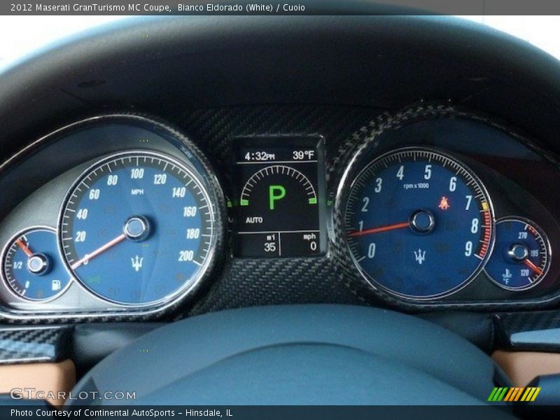  2012 GranTurismo MC Coupe MC Coupe Gauges
